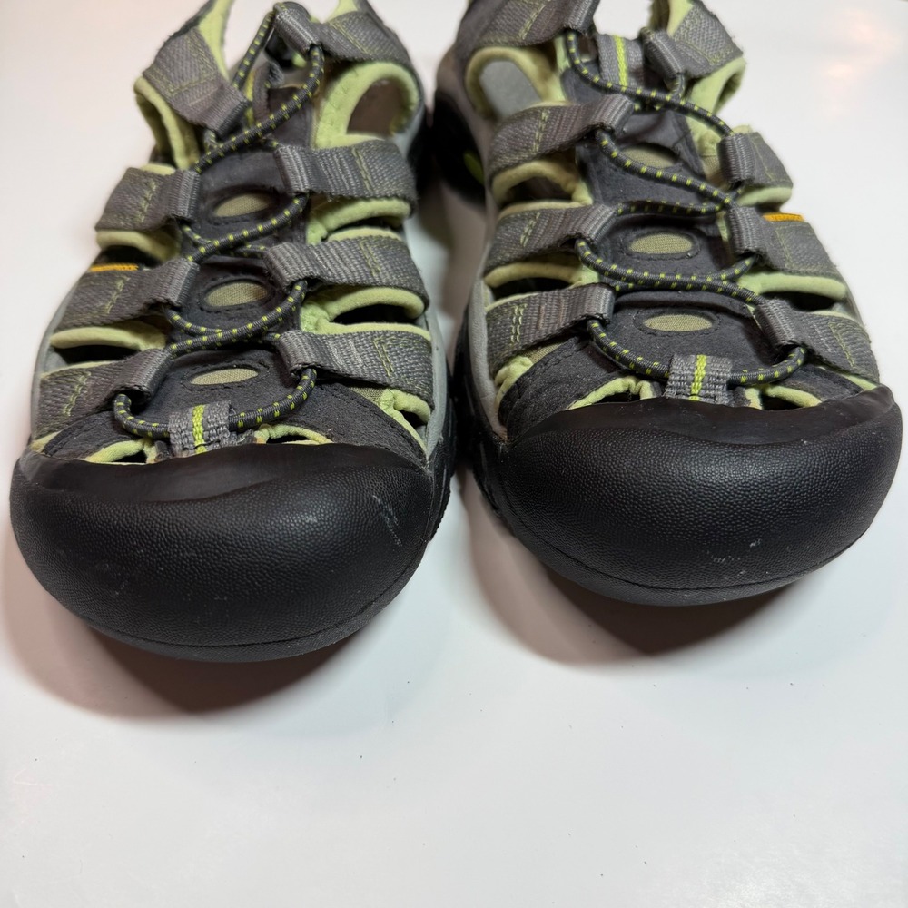 Keen Newport H2 Waterproof Hiking Sandals Gray Lime Green Womens Size 7.5 - Picture 4 of 9